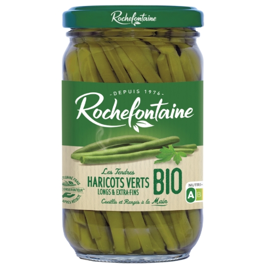 Haricots verts bio extra fins ROCHEFONTAINE