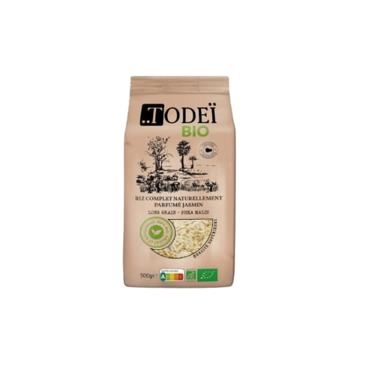 Riz Complet Parfumé Jasmin Variété Phka Malis Bio TODEI