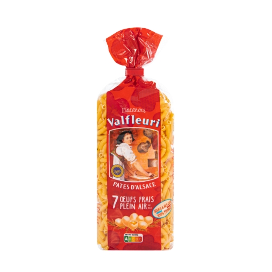 Pâtes macaroni aux 7 oeufs frais VALFLEURI