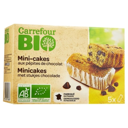 Mini-cakes bio aux pépites de chocolat CARREFOUR BIO