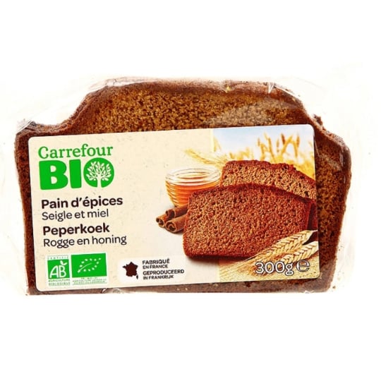 Pain d'Epices Seigle et Miel CARREFOUR BIO