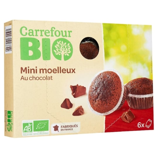 Moelleux bio mini au chocolat CARREFOUR BIO