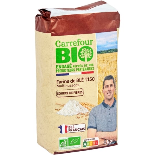 Farine De Blé T150 Bio Engagé auprès des producteurs partenaires CARREFOUR BIO
