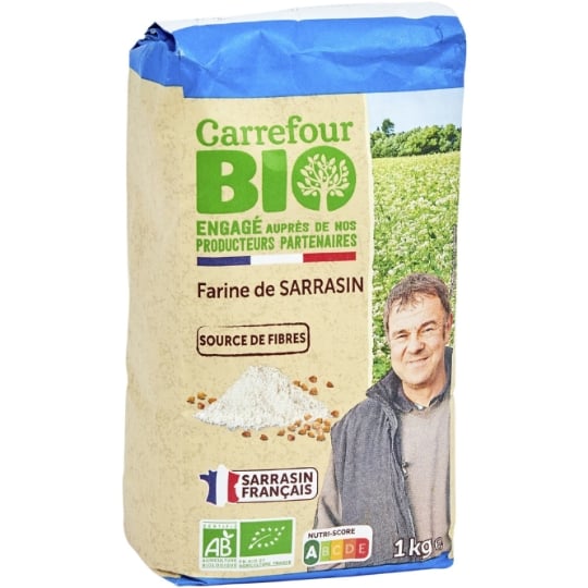 Farine De Sarrasin Bio Engagé auprès des producteurs partenaires CARREFOUR BIO