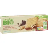 Biscuits Goûters Fourrés Chocolat Noir Bio CARREFOUR BIO
