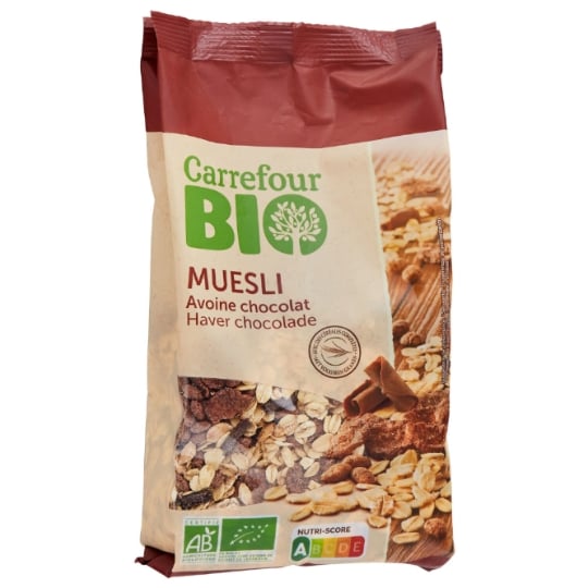 Céréales Muesli Avoine Chocolat Bio CARREFOUR BIO