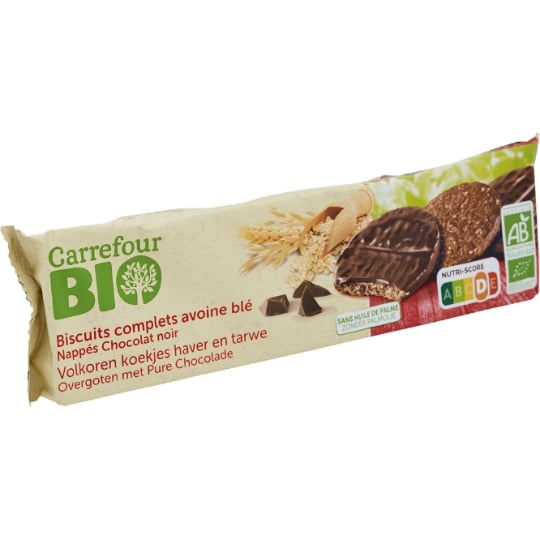 Biscuits  avoine blé chocolat noir Bio CARREFOUR BIO