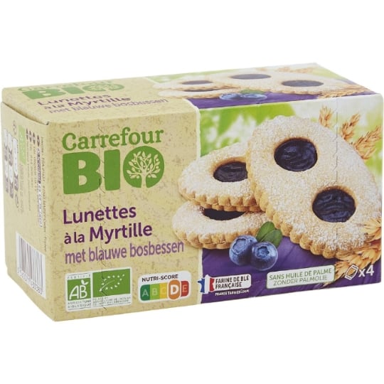 Biscuits Lunettes Myrtille Bio CARREFOUR BIO