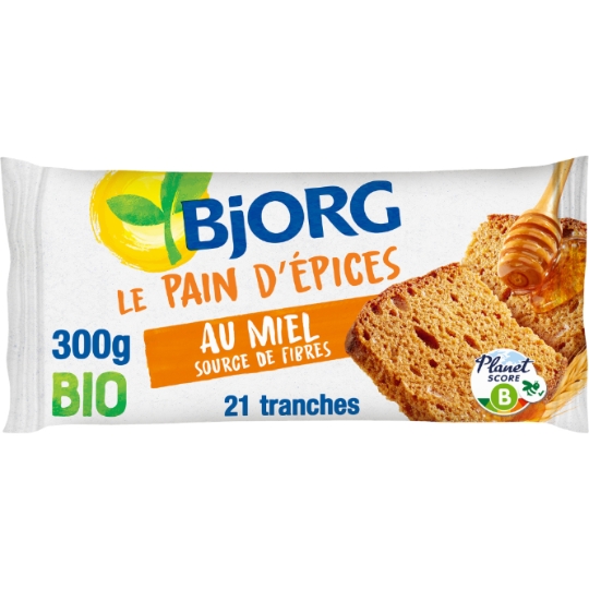 Gâteau bio Pain d'épice au miel BJORG