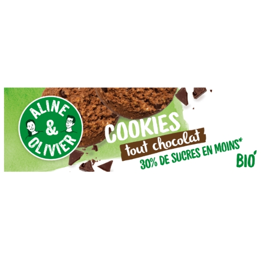 Cookies Tout Chocolat Bio ALINE & OLIVIER