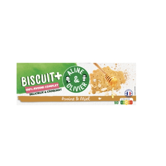 Biscuits Goûter Avoine Miel ALINE & OLIVIER