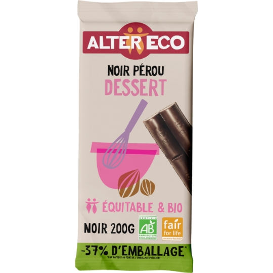 Tablette de Chocolat Pâtissier Dessert Noir Bio ALTER ECO