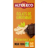 Tablette de Chocolat Noir Eclats de Gingembre Bio ALTER ECO
