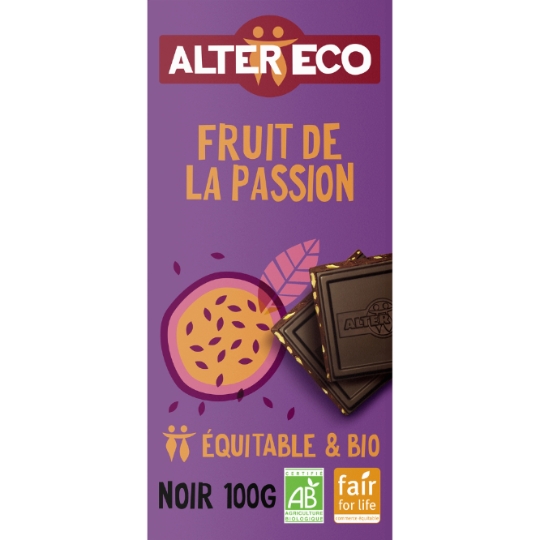 Chocolat noir bio Fruit de la passion ALTER ECO