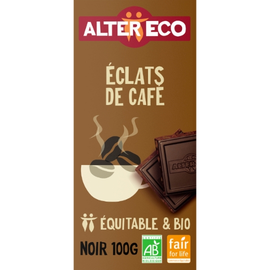 Chocolat noir bio Éclats de café ALTER ECO