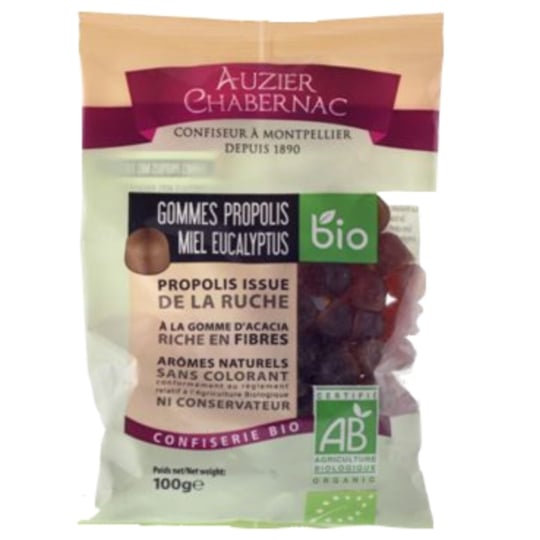 Bonbons propolis au miel & eucalyptus Bio AUZIER CHABERNAC