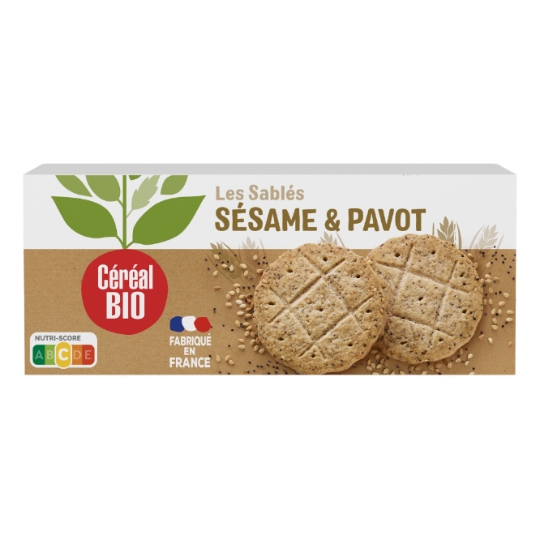 Biscuits sablés sésame/pavot bio CEREAL BIO
