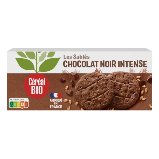 Biscuits sablés chocolat noir bio CEREAL BIO