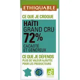 Tablette de Chocolat Noir 72% Bio ETHIQUABLE