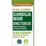 Tablette de Chocolat Noir Gianduja Onctueux Nicaragua Bio ETHIQUABLE