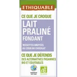 Tablette de Chocolat Lait Praliné Bio ETHIQUABLE