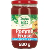Compote Pomme Fraise Bio JARDIN BIO ETIC