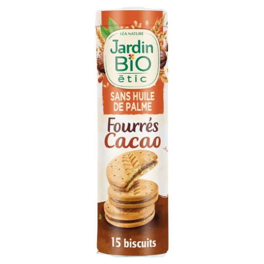 Biscuits fourrés chocolat Bio JARDIN BIO ETIC