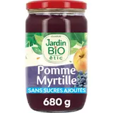 Compote Pomme Myrtille Bio JARDIN BIO ETIC