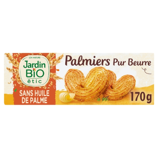 Biscuits palmiers pur beurre bio JARDIN BIO ETIC