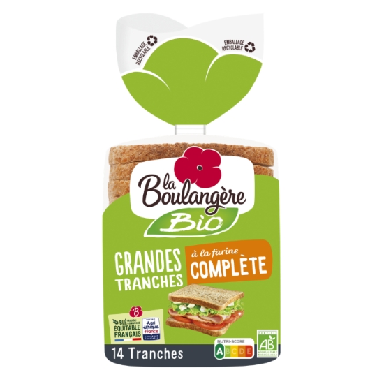 Pain de mie Complet Bio LA BOULANGERE