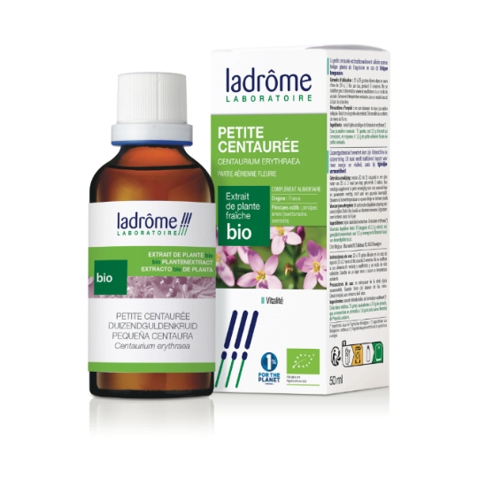 Complément Alimentaire Extrait de Plante Fraîche Bio Petite Centaurée Vitalité LADROME LABORATOIRE