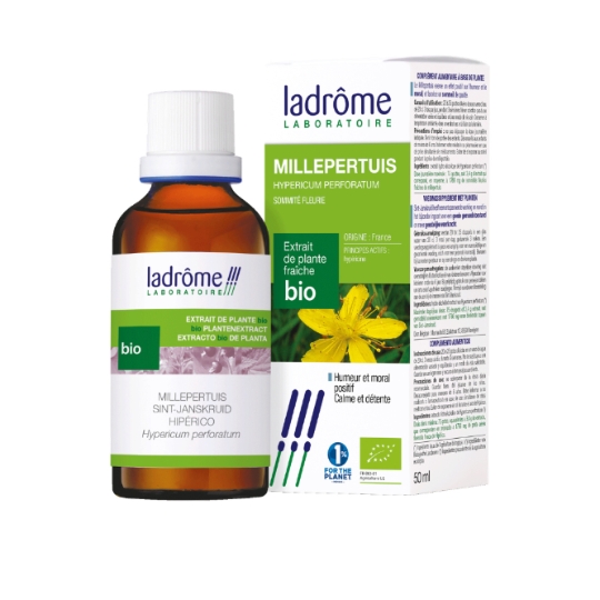 Complément Alimentaire Extrait de Plante Fraîche Bio Millepertuis Humeur et Moral Positif LADROME LABORATOIRE