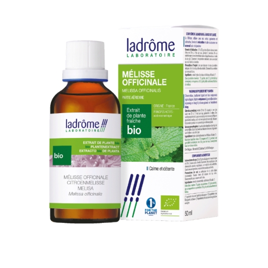 Complément Alimentaire Extrait de Plante Fraîche Bio Mélisse Officinale Calme et Détente LADROME LABORATOIRE