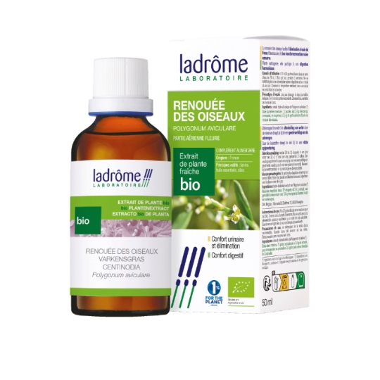 Complément Alimentaire Extrait de Plante Fraîche Bio Renouée des Oiseaux Confort Urinaire et Digestif LADROME LABORATOIRE