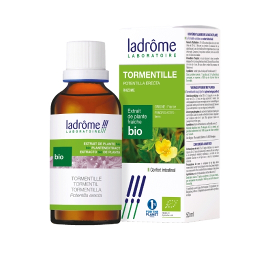 Complément Alimentaire Extrait de Plante Fraîche Bio Tormentille Confort Intestinal LADROME LABORATOIRE