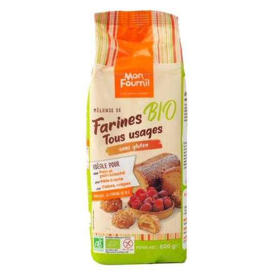 Mélange de farines tous usages sans gluten Bio MON FOURNIL