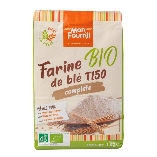 Farine de blé complet T150  Bio  MON FOURNIL