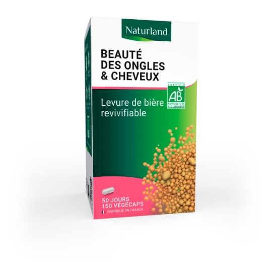 Complément alimentaire Beauté des Ongles et des Cheveux Levure de Bière Bio NATURLAND
