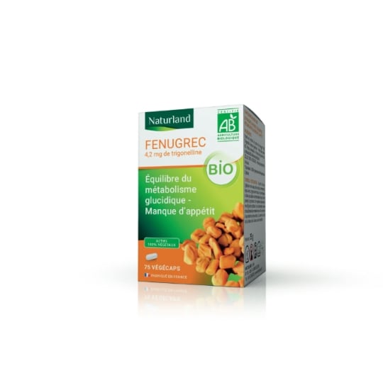 Complément alimentaire Equilibre Métabolisme et Appétit Fenugrec Bio NATURLAND