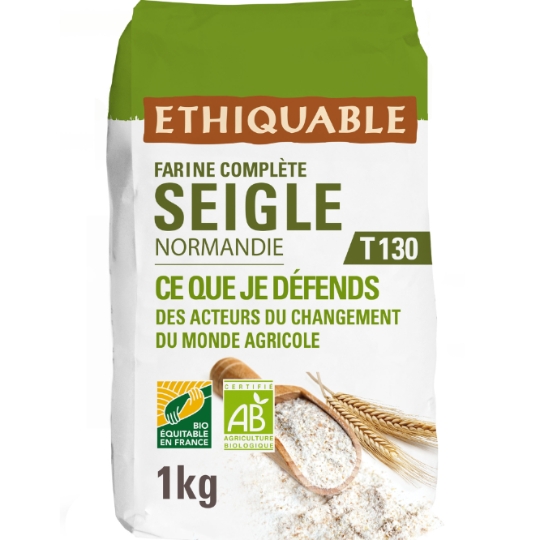 Farine de seigle complete T130 Normandie Bio PAYSANS D'ICI