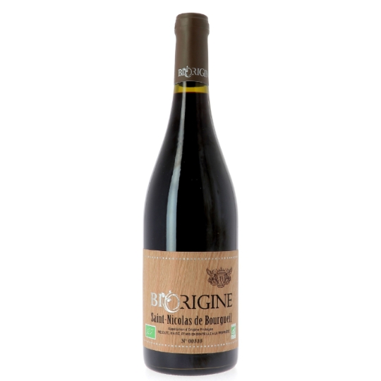 Vin Rouge A.O.P. Vin de Loire Saint Nicolas de Bourgueil Bio BIORIGINE