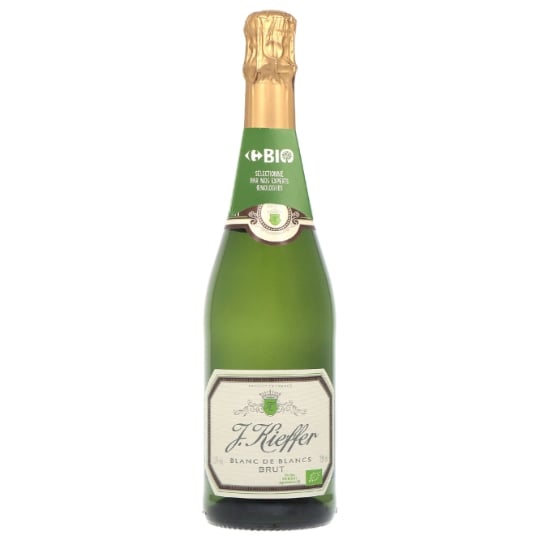 Vin Blanc Mousseux Brut Blanc de Blanc Bio J.KIEFFER