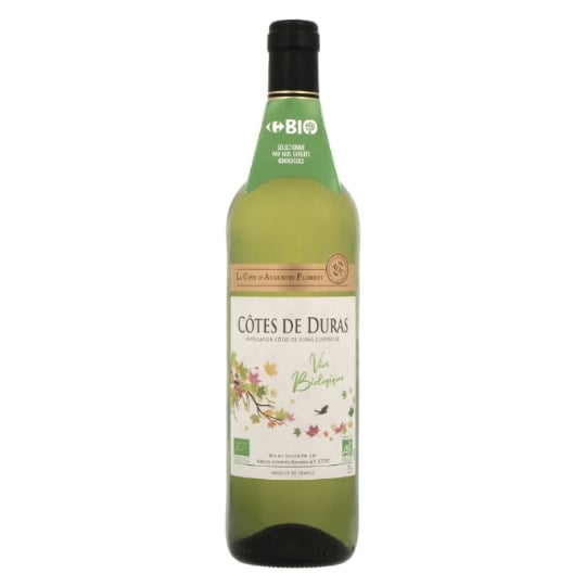 Vin Blanc A.O.P. Sud Ouest Côtes de Duras Sauvignon Blanc LA CAVE D'AUGUSTIN FLORENT