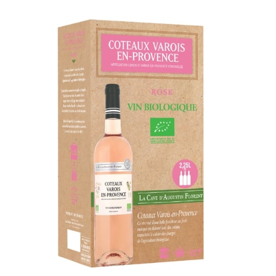 Vin Rosé A.O.P. Provence Coteaux Varois Bio LA CAVE D'AUGUSTIN FLORENT