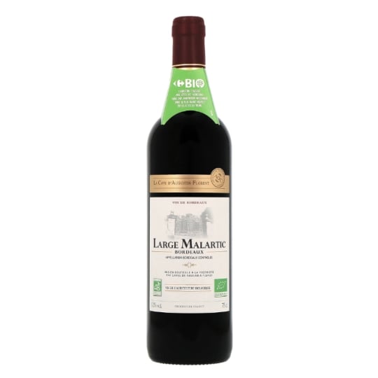 Vin Rouge A.O.P. Bordeaux LA CAVE D'AUGUSTIN FLORENT LARGE MALARTIC