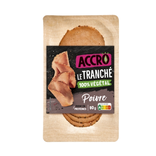 Tranché au Poivre 100% Végétal Frais ACCRO