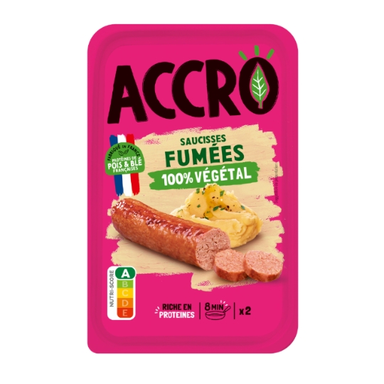 Saucisses Végétales Fumées 100% Végétal ACCRO