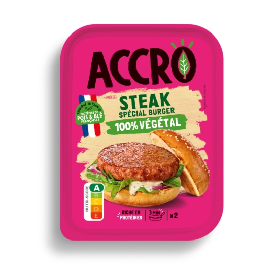 Hachés spécial Burger 100% végétal ACCRO