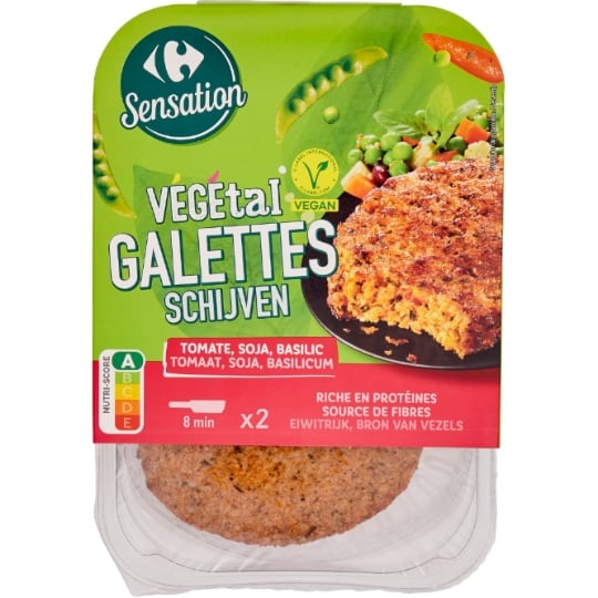 Galettes tomate soja basilic CARREFOUR SENSATION