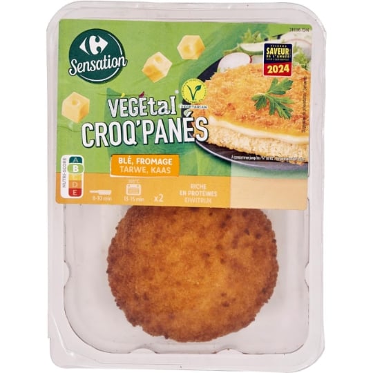 Panés végétal blé fromage CARREFOUR SENSATION